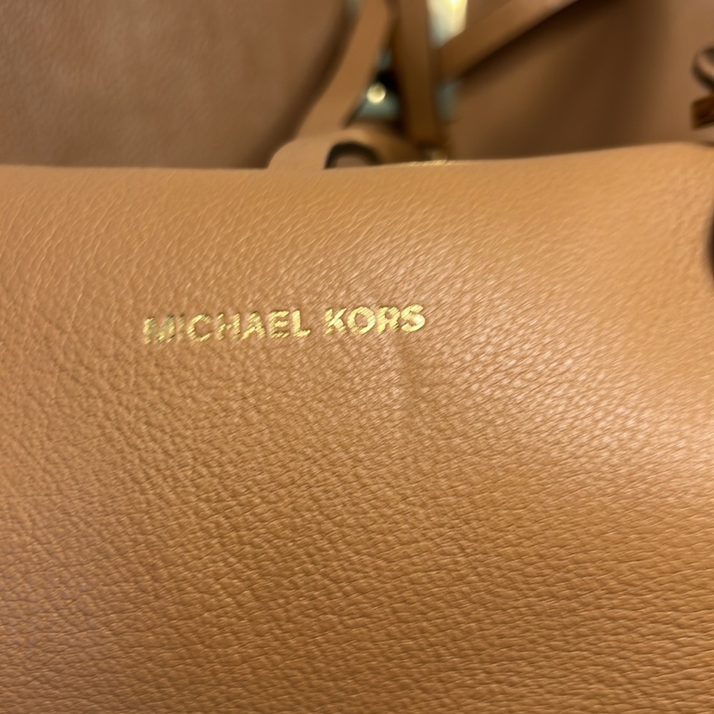 Michael Kors Camel Leather Tote - Picture 11 of 12